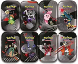 Pokemon TCG Black Bolt White Flare Mini Tin Display Box Unova SEALED (x8 Tins) - Image 2