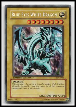 Blue-Eyes White Dragon BPT-009 2003 Collectors Tin Damaged Yugioh Card - Image 1