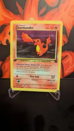 1st Edition Charmander 50/82 Team Rocket Set Rare Vintage Pokemon Card - NM - Image 1