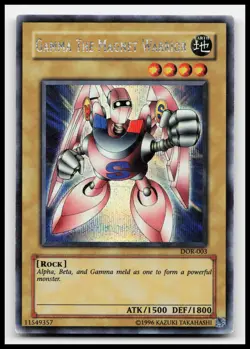 Gamma the Magnet Warrior DOR-003 Duelist of the Roses Yugioh Card - Image 1