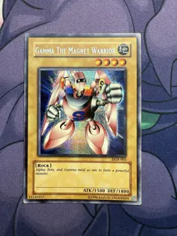 Gamma the Magnet Warrior DOR-003 Duelist of the Roses Yugioh Card - Image 1