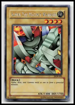 Alpha the Magnet Warrior DOR-001 Duelist of the Roses Yugioh Card - Image 1