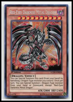 Red-Eyes Darkness Metal Dragon LCJW-EN050 Joey's World Yugioh Card - Image 1