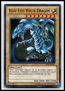 Blue-Eyes White Dragon SDBE-EN001 Saga of Blue-Eyes White Dragon Yugioh Card - Image 1