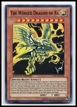 The Winged Dragon of Ra ORCS-ENSE2 Order of Chaos Yugioh Card - Image 1