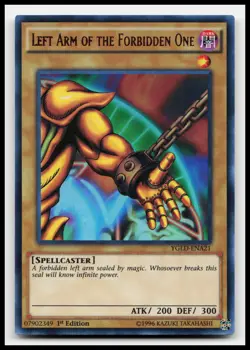 Left Arm of the Forbidden One YGLD-ENA21 Yugi's Legendary Decks Yugioh Card - Image 1