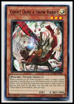 Ghost Ogre & Snow Rabbit DUDE-EN001 Duel Devastator Yugioh Card - Image 1
