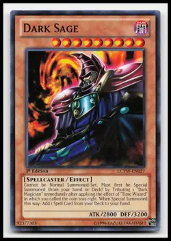 Dark Sage LCYW-EN027 Legendary Collection 3: Yugi's World Yugioh Card - Image 1