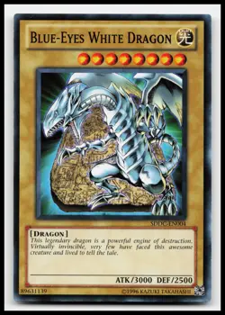 Blue-Eyes White Dragon SDDC-EN004 Structure Deck: Dragons Collide Yugioh Card - Image 1