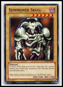 Summoned Skull YSYR-EN004 Starter Deck: Yugi Reloaded Yugioh Card - Image 1