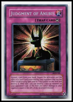 Judgment of Anubis DCR-105 Dark Crisis Yugioh Card - Image 1