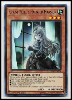Ghost Belle & Haunted Mansion DUDE-EN004 Duel Devastator Yugioh Card - Image 1