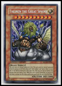 Theinen the Great Sphinx MC2-EN006 Master Collection Volume 2 Yugioh Card - Image 1