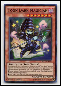 Toon Dark Magician MP17-EN083 2017 Mega-Tins Mega Pack Yugioh Card - Image 1