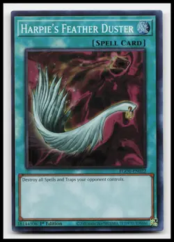 Harpie's Feather Duster EGO1-EN022 Egyptian Obelisk the Tormentor Yugioh Card - Image 1