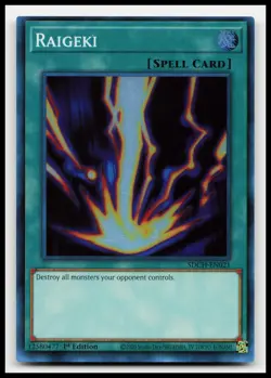 Raigeki SDCH-EN021 Structure Deck: Spirit Charmers Yugioh Card - Image 1
