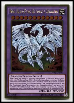 Neo Blue-Eyes Ultimate Dragon MVP1-ENG01 Movie Pack: Gold Edition Yugioh Card - Image 1