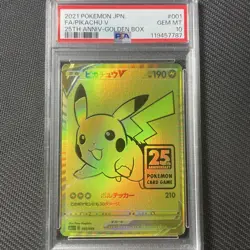 Pokemon Pikachu V PSA10 25th Gold Card 001 015 S8a G Japanese Rare Promo - Image 1