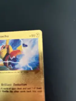 Pikachu Gold Foil Pokemon Card 076/073 SECRET Fan Art /Collectible - Image 4