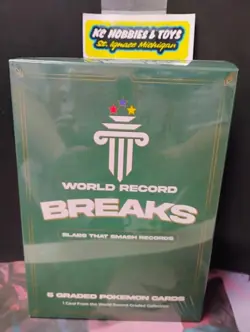 WORLD RECORD BREAKS: POKEMON 5 individually sealed graded card packs per box - Image 1