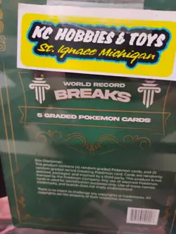 WORLD RECORD BREAKS: POKEMON 5 individually sealed graded card packs per box - Image 3