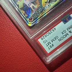 Pokemon Reshiram Zekrom GX SR PSA10 SM10 Double Blaze 097 095 Rare Card - Image 3