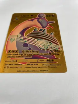 Lapras VMAX SV111/SV122 HP320 - Gold Foil Fan Art Card - Image 5