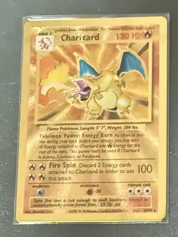 Pokemon Celebrations Gold Metal Charizard Card 4/102 Ultra Premium Collection - Image 1