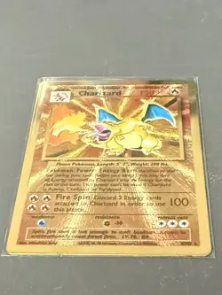 Pokemon Celebrations Gold Metal Charizard Card 4/102 Ultra Premium Collection - Image 2