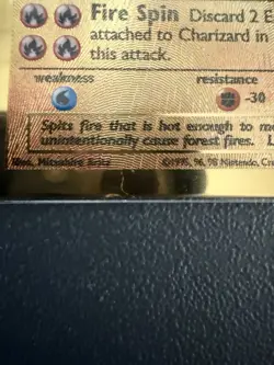 Pokemon Celebrations Gold Metal Charizard Card 4/102 Ultra Premium Collection - Image 5