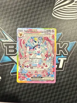 Pokemon Sylveon EX TCG Prismatic Evolutions Holo Rare Card 156/131 SV - Image 1