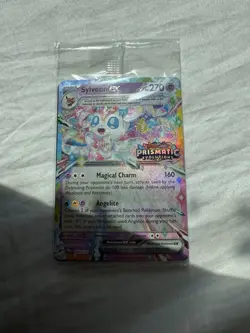 Sylveon EX Prismatic Evolutions Stamped Promo Card 041/131 Surprise Box Sealed - Image 1