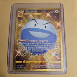 Pokemon TCG Gold Electrode 222/198 Chilling Reign SW&SH Card Near Mint NM - Image 1