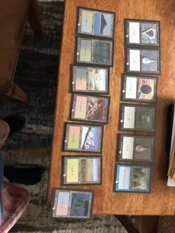 Mtg - 30th Anniversary All Moxes, 7 Dual Lands, 1 Ancestral Recall. Altered Art! - Image 1