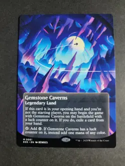 Gemstone Caverns 0061 (Borderless) Mythic MTG Edge of Eternities Stellar - Image 1