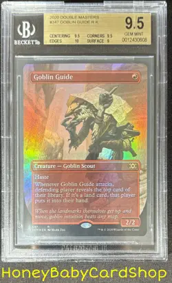 MTG Double Masters 2020 Goblin Guide BGS 9.5 GEM MINT Foil Box Topper - Image 1