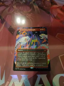 Devastating Onslaught (Borderless) EOE NM MTG - Sorcery - Image 1