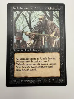 Magic the Gathering ~ MTG ~ 1x Uncle Istvan ~ NM ~ THE DARK never played - Image 1