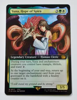 Yuna, Hope of Spira (Extended Art) Final Fantasy Foil MTG NM - Image 1