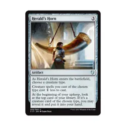 WOTC MTG Commander 2017 Herald's Horn (U) NM - Image 1