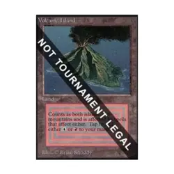 WOTC MtG Collector's Ed Volcanic Island (CE) (R) NM - Image 1