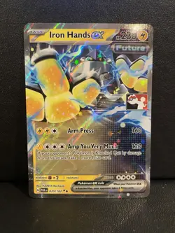 Pokemon TCG Iron Hands Ex Play! Pokemon Prize Pack Series 6 Promo Stamped NM - Image 1