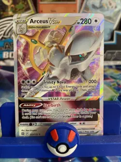 Pokemon TCG 2022 Arceus VSTAR 123/172 Swsh09: Brilliant Stars Holo NM - Image 1