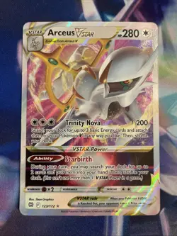 Pokemon TCG 2022 Arceus VSTAR 123/172 Swsh09: Brilliant Stars Holo NM - Image 2