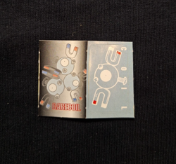 Magnemite Magneton Rare Sticker Pokemon Nintendo Zukan Japanese Vintage Bandai - Image 1