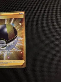 Pokemon TCG Ultra Ball 186/172 Gold Secret Rare Sword & Shield Brilliant Stars - Image 4