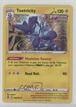 Toxtricity Holo Pokemon Sword & Shield Fusion Strike #108 17t2 - Image 1