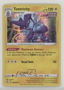 Toxtricity Holo Pokemon Sword & Shield Fusion Strike #108 17t2 - Image 1