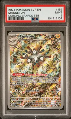 PSA 9 Magneton Surging Sparks Etb Pokemon Svp En-Sv Black Star Promo 159 NM - Image 1