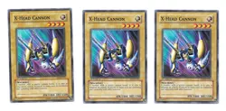 3 Yugioh X-Head Cannon DP2-EN005 Common 1st Edition Duelist Pack TCG Cards - Image 1
